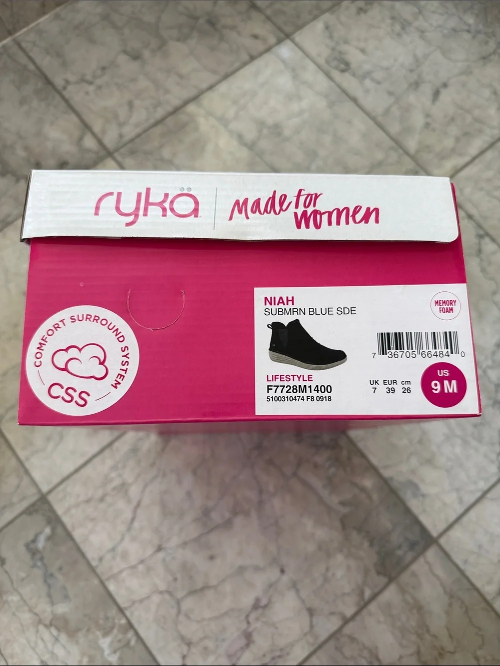 Ryka Niah Ankle Booties NWT Navy Size 9